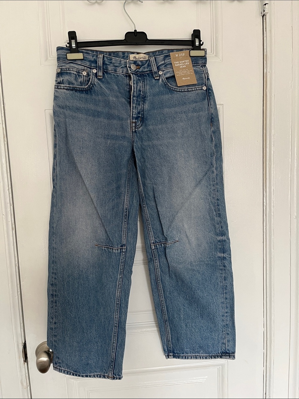 Madewell Petite Darted Barrel Leg jean NWT